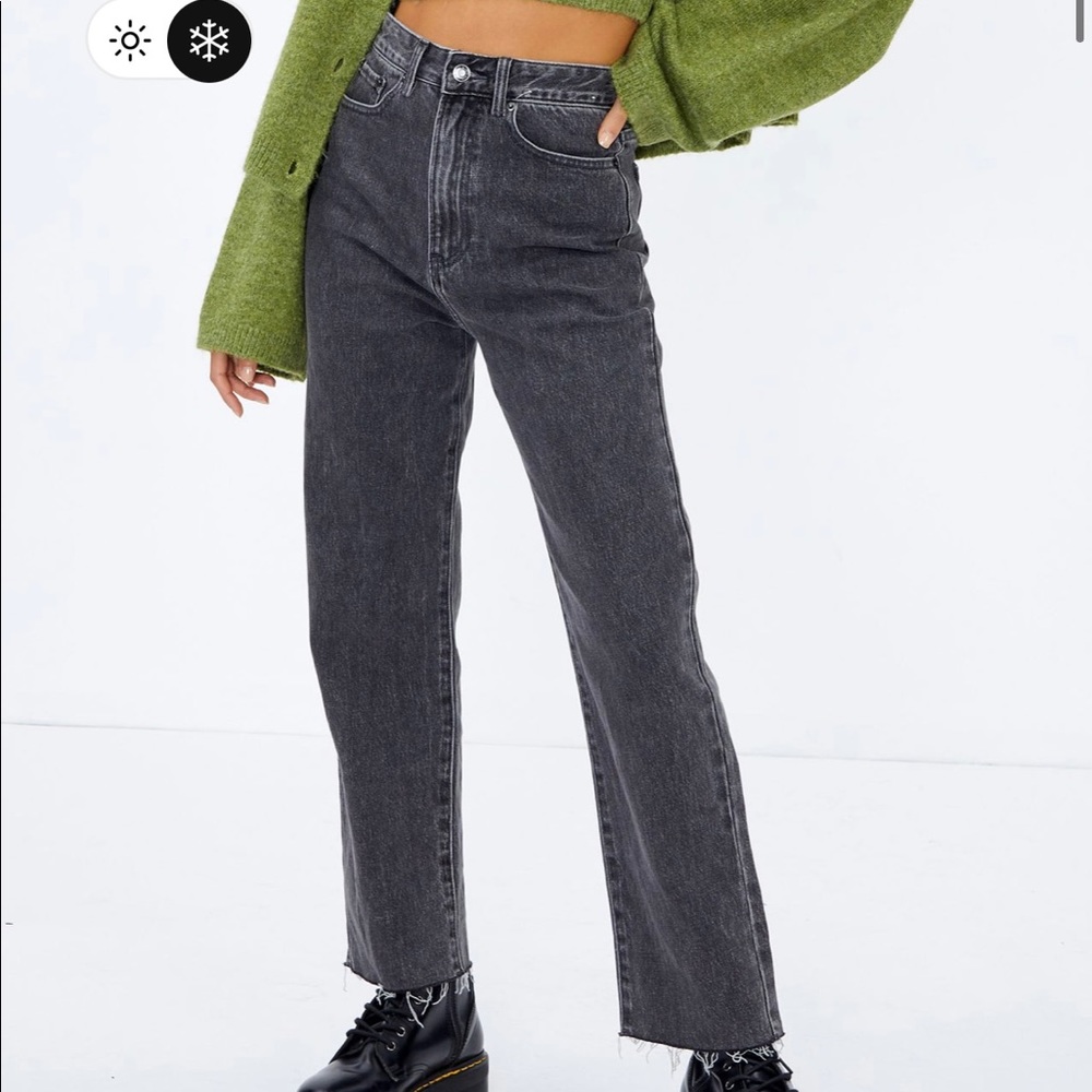 Glassons high rise black straight leg jeans